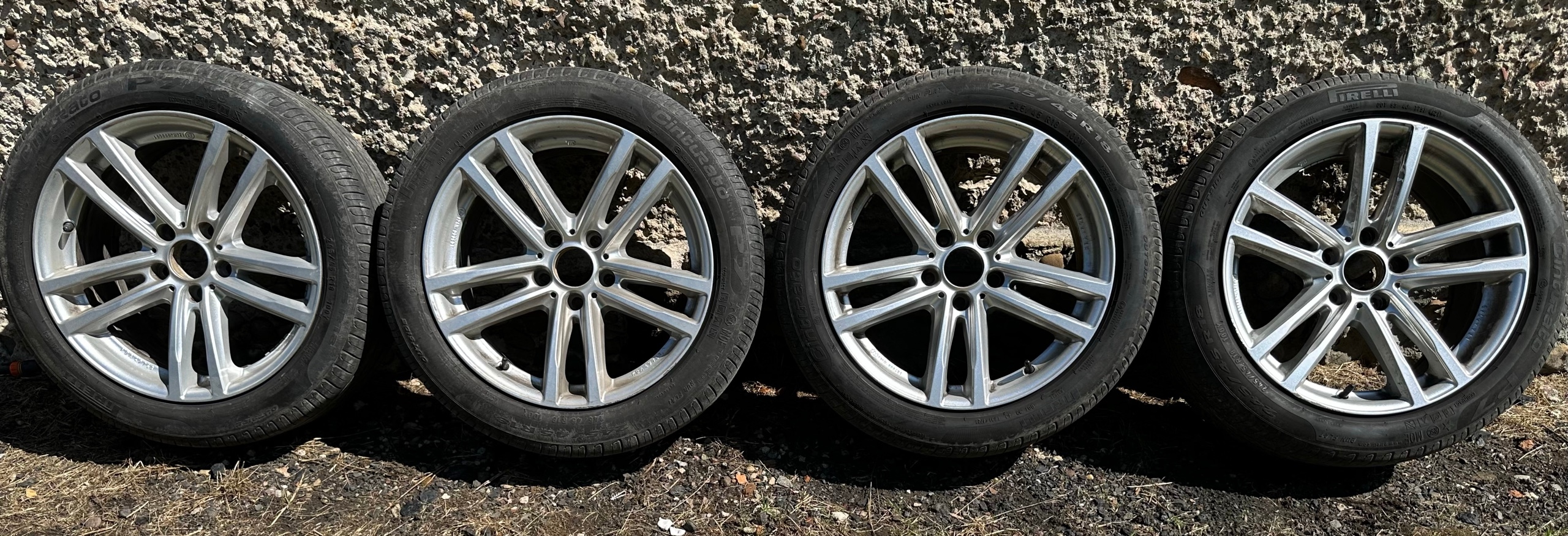 КОЛЕСА ТИТАНОВІ ДИСКИ ШИНИ ОРИГІНАЛ BMW 245/45 R18 RUN FLAT DO F10 F11 F30 