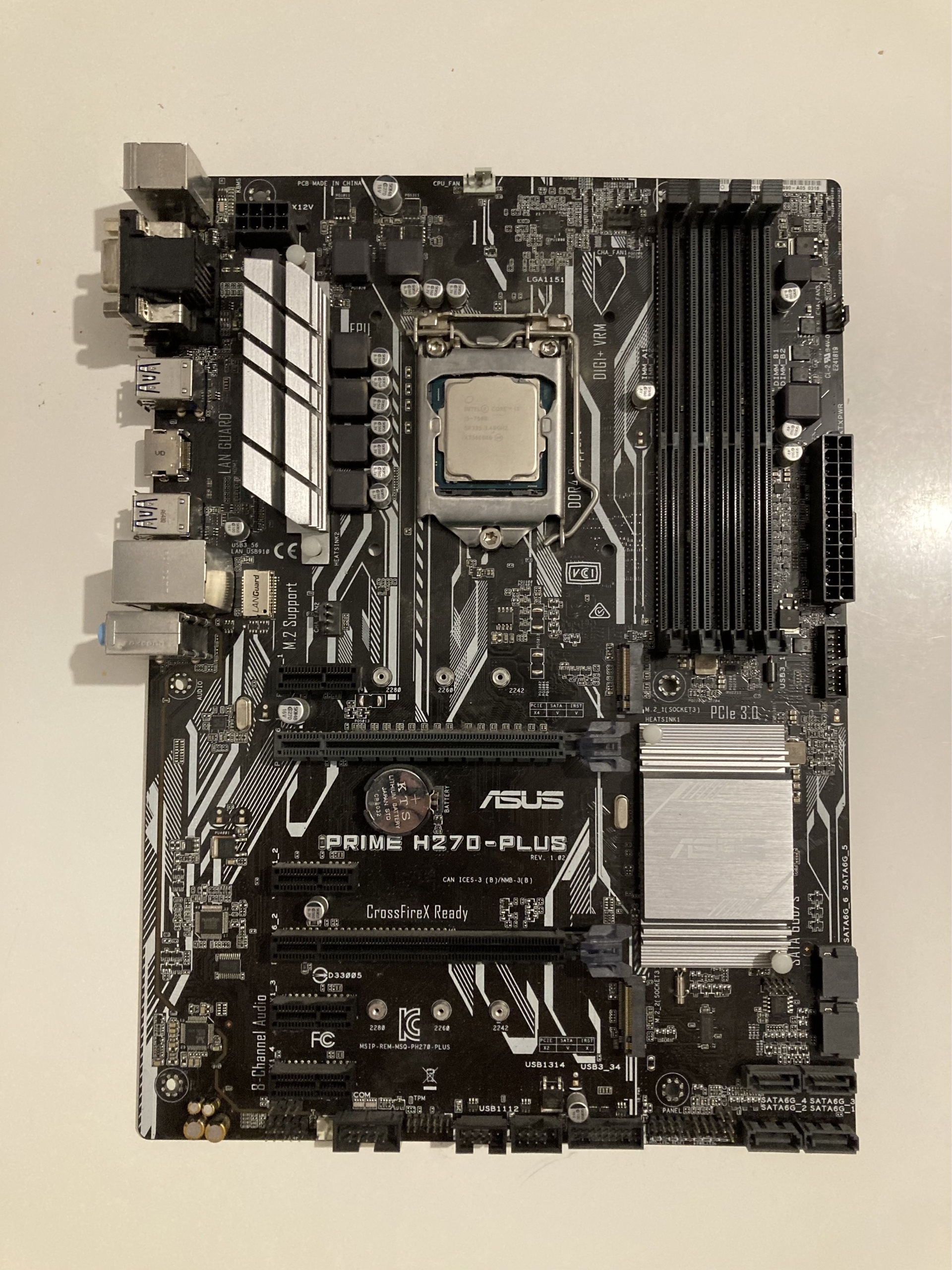 Asus Prime H270Plus + Intel Core i5 7500 3.40 Ghz Warszawa Kup