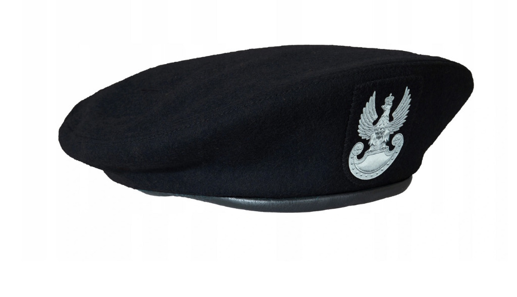 Wojskowy BERET CZARNY ORYGINA Rozm 56 Mi dzyrzecz Kup Teraz Na