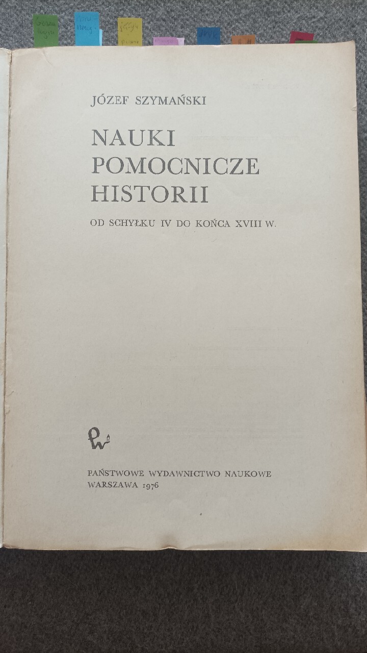 Wymień Nauki Pomocnicze Historii I Napisz Czym Się Zajmują Nauki pomocnicze historii Józef Szymański 1976 | Oleśnica | Kup teraz