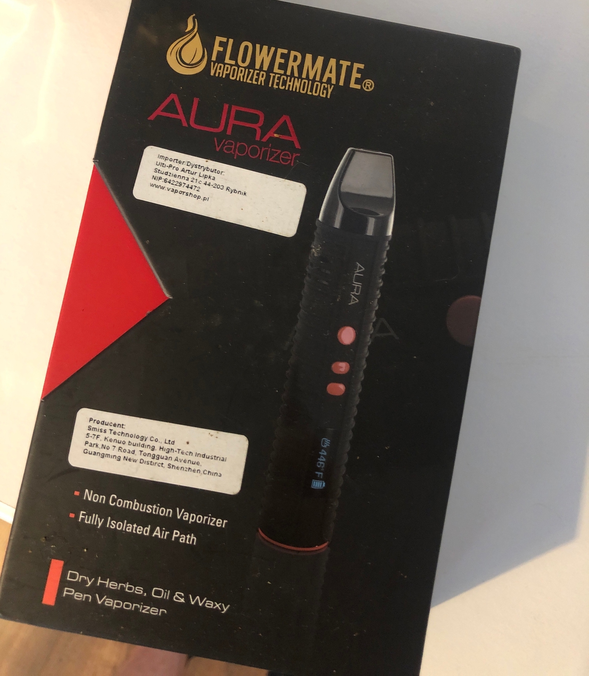 Waporyzator Flowermate Aura Myślenice Kup teraz na Allegro Lokalnie