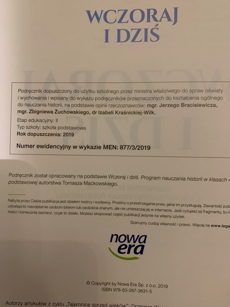 Wczoraj I Dziś Klasa 6 Podręcznik Online
