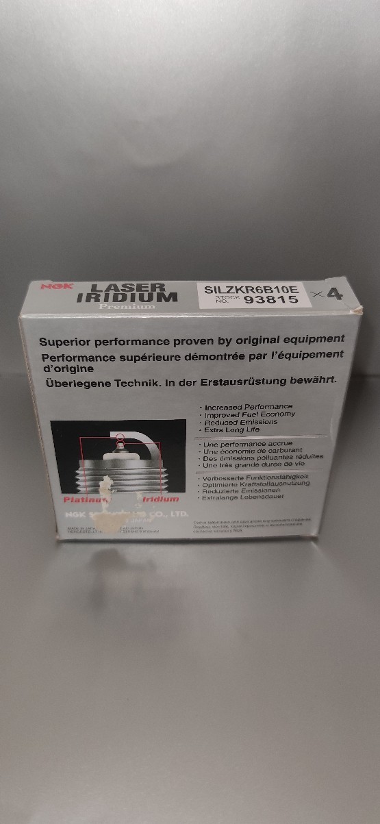 СВІЧКИ ЗАПАЛЕННЯ NGK PLATINUM SILZKR6B10E 93815 