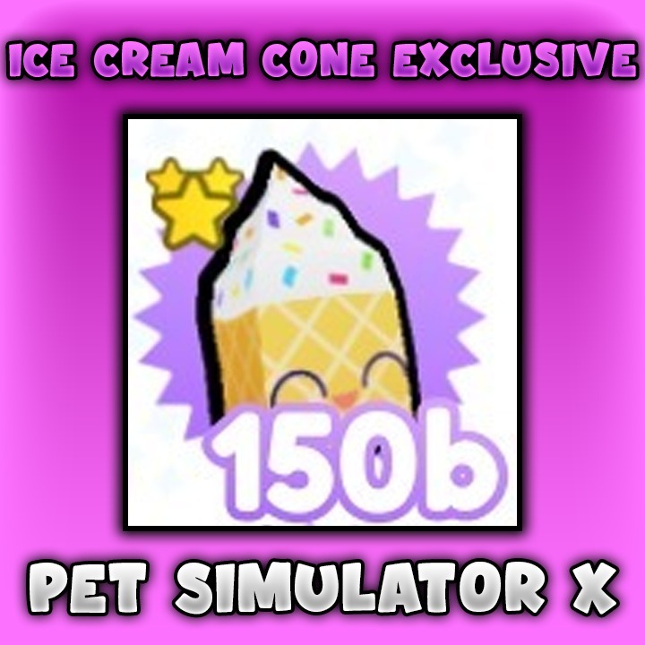 Ice Cream Cone Exclusive Pet Simulator X Poznań Kup teraz na