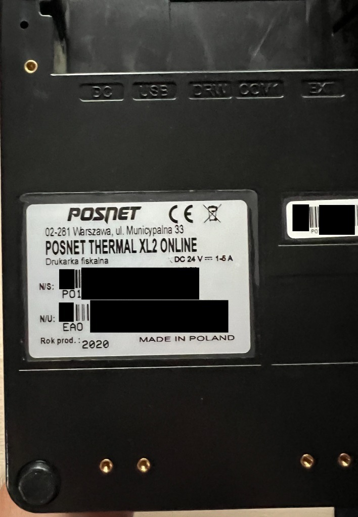 Drukarka fiskalna Thermal XL2 Online zlik Oświęcim Kup