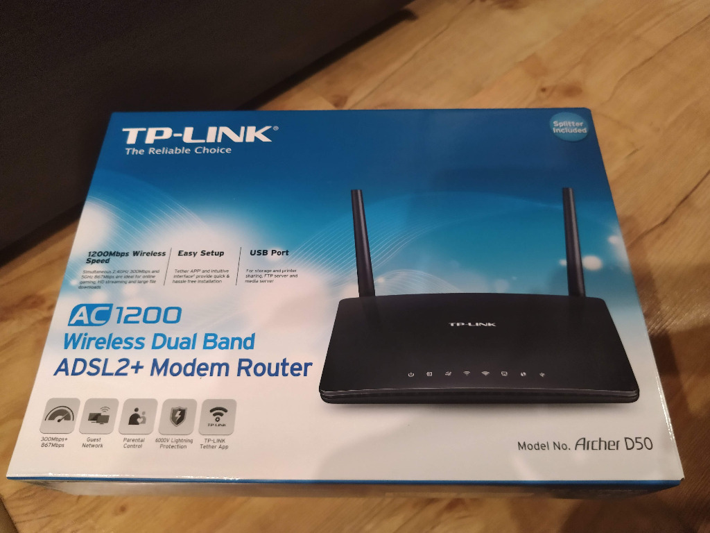 Theseus hænge Goodwill Router TP-Link Archer D50 AC1200 ADSL2+ | Kluczbork | Kup teraz na Allegro  Lokalnie