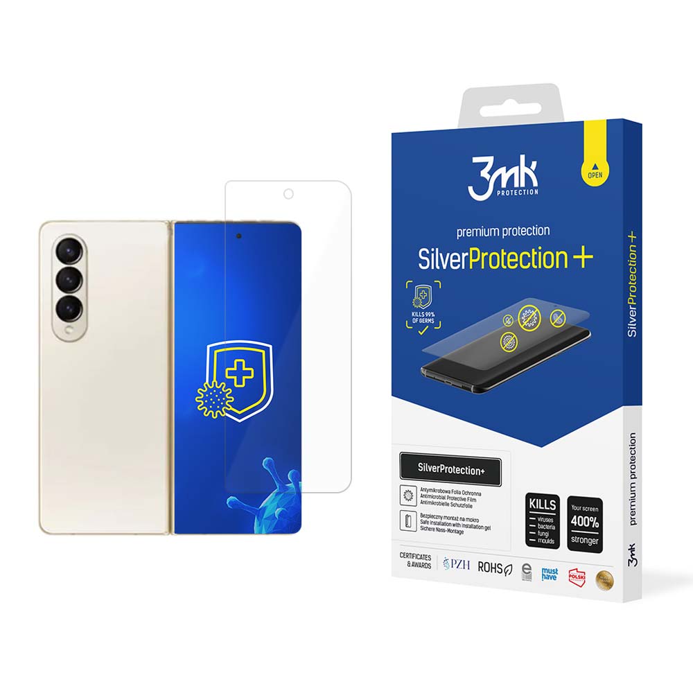 Szkło ochronne 3MK Silver Protect+ dla Samsung Z Fold 4 Antymikrobowe