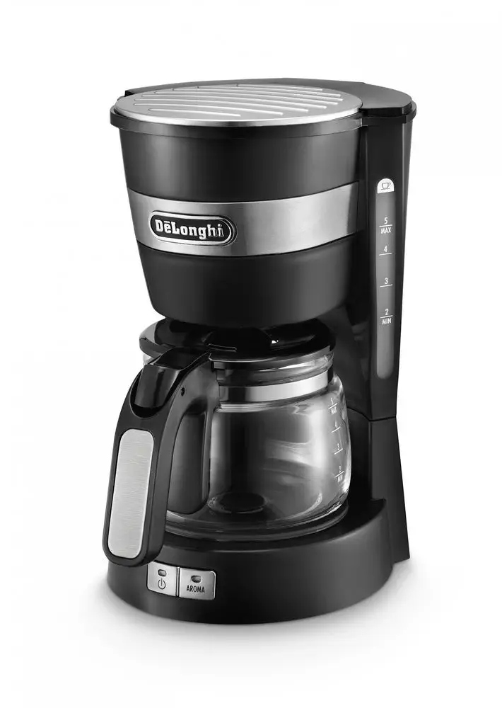 De'Longhi ICM 14011.BK Przelewowy ekspres do kawy (650 W), czarny