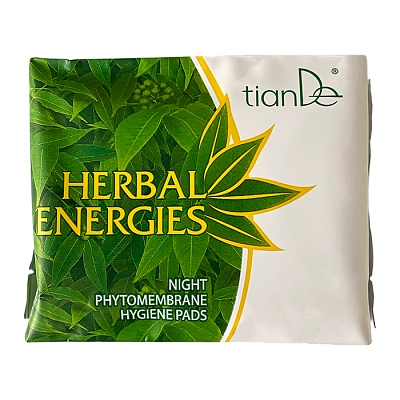 Ziołowe Podpaski higieniczne na Noc Herbal Energies Tiande Fitomembrana