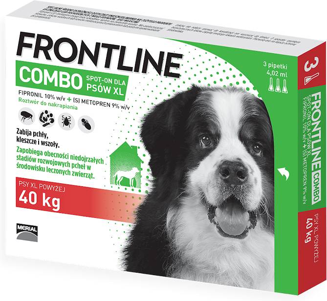 Frontline Combo Spot On XL od 40kg pipeta 3x4,02ml