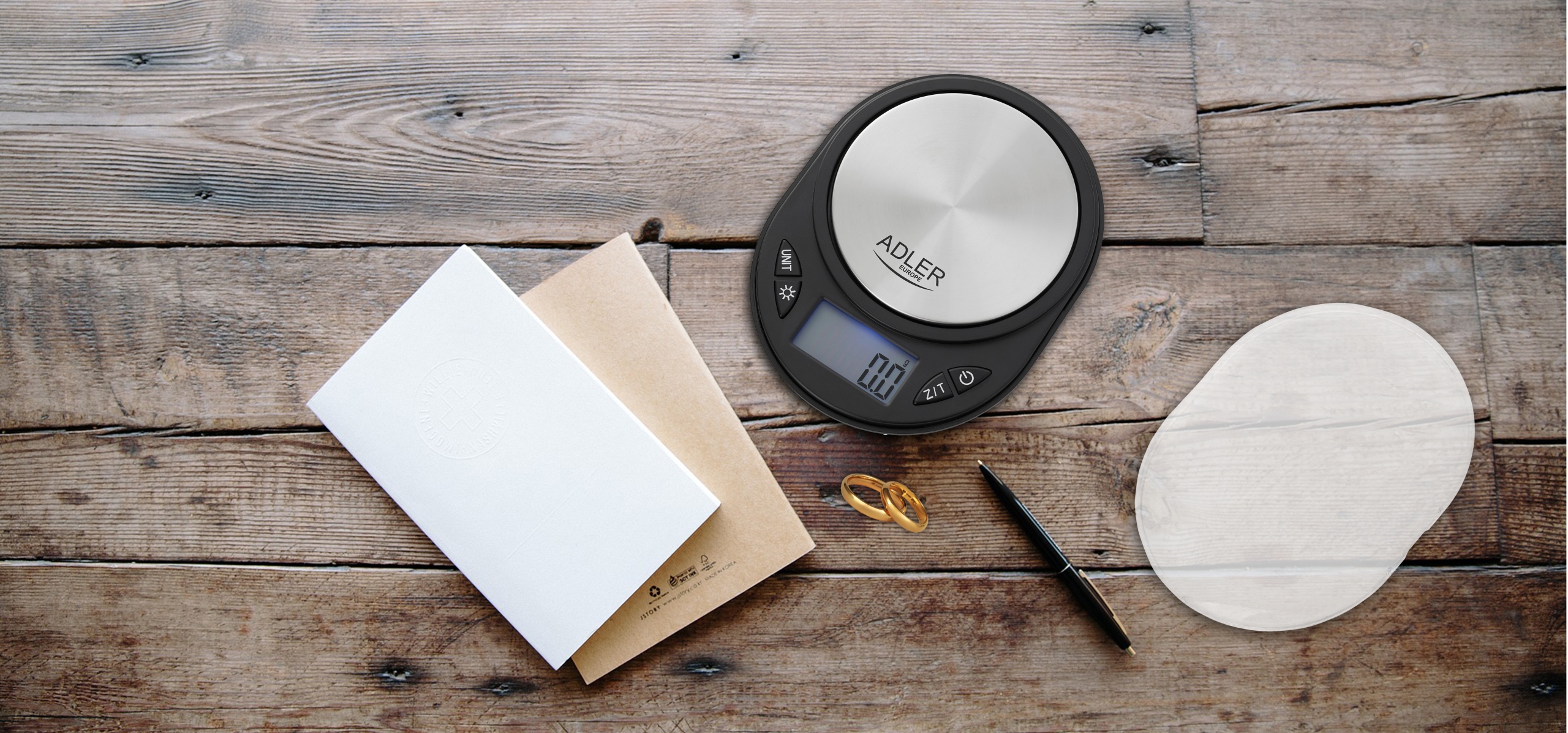 Waga Precyzyjna AD 3162 LCD 750g 0,1g Niebieskie Podświetlenie