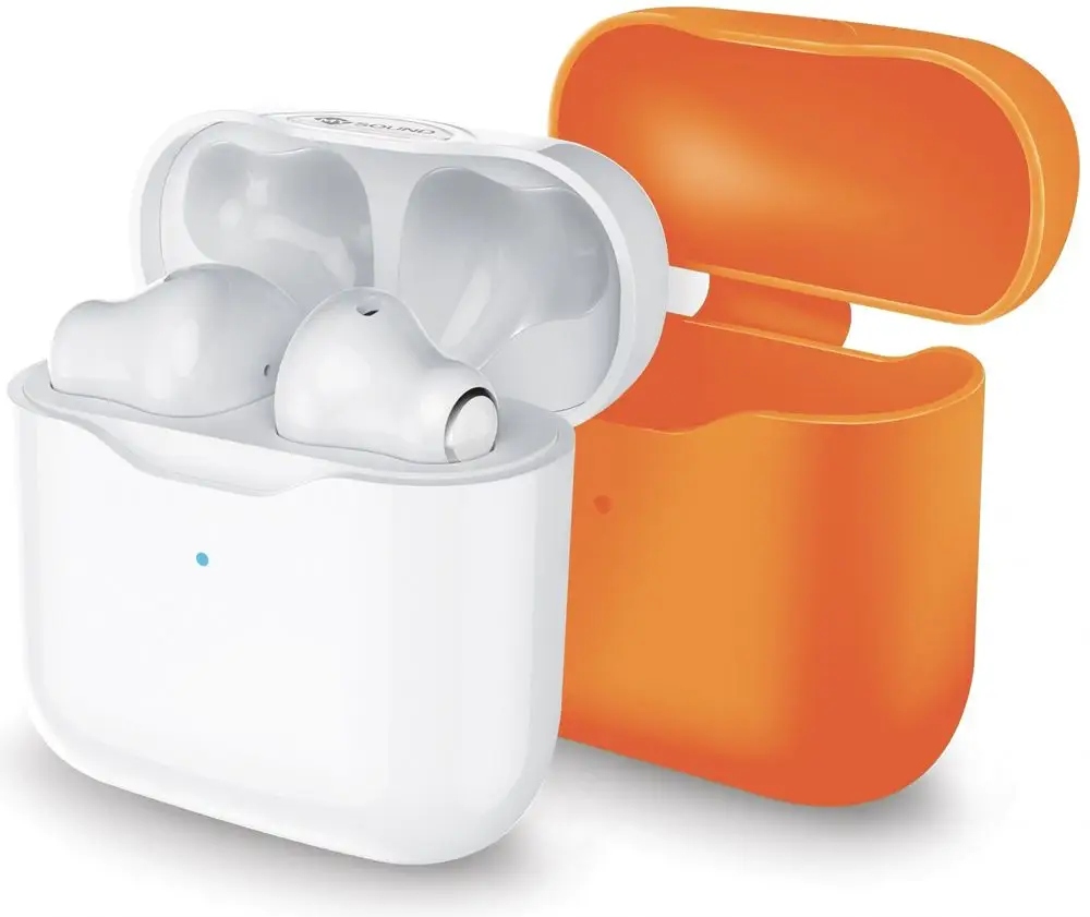 Sluchátka Meliconi Safe Pods Evo bílá/fialová