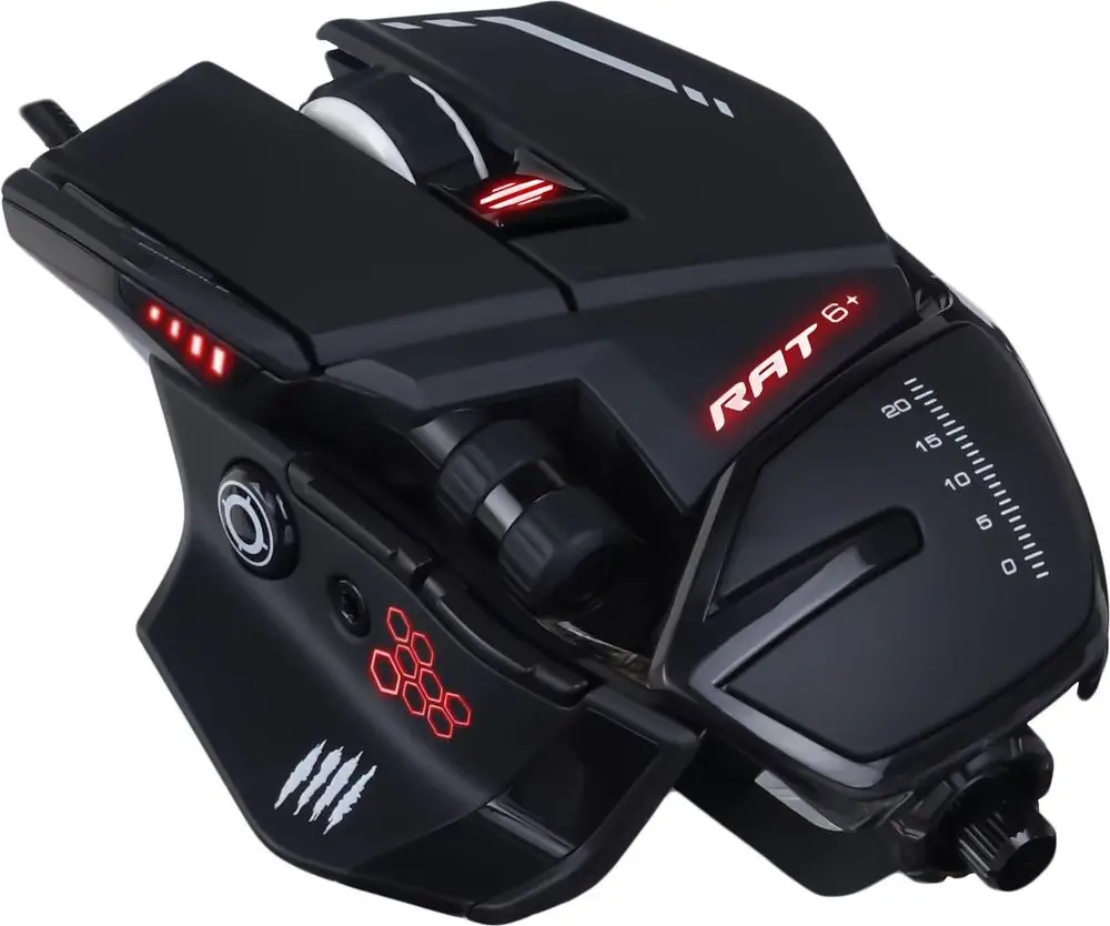 Myszka przewodowa Mad Catz R.a.t. 6+ sensor optyczny czarna