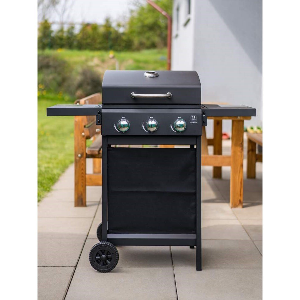 Grill Gazowy Happy Green Hammond, 3 palniki