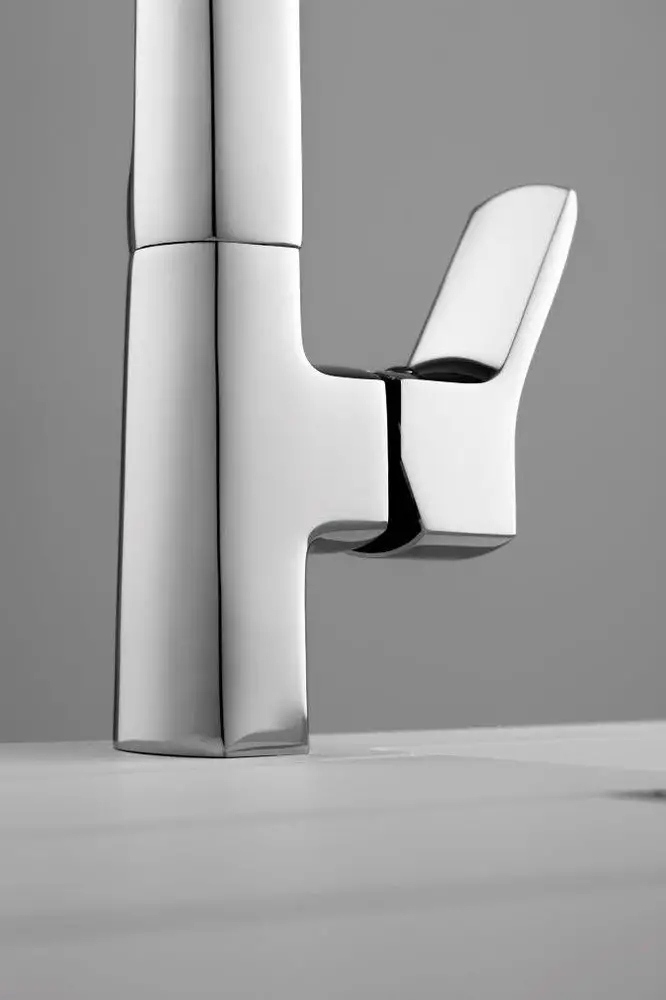 Stojanková kuchynská batéria Fala Soria strieborná