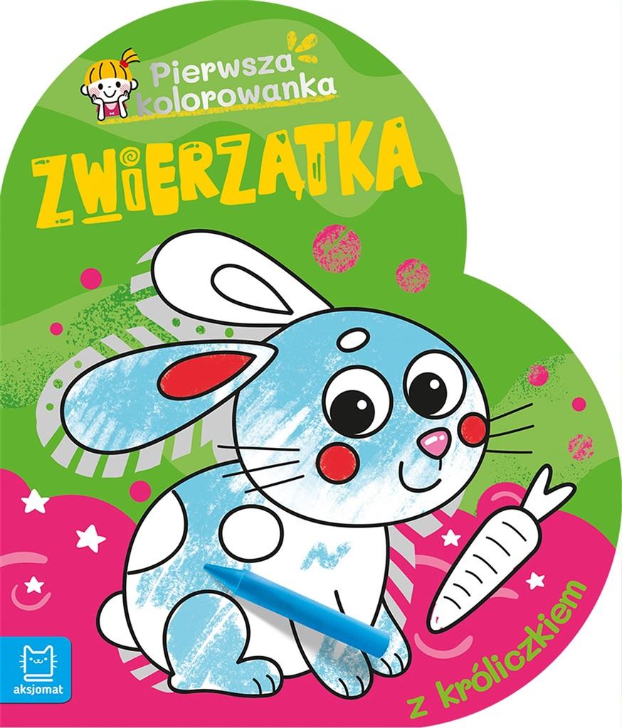 

Zwierzątka. Pierwsza kolorowanka z króliczkiem