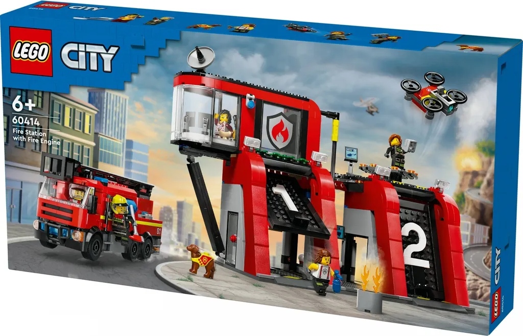 Lego City Hasičská stanice s hasičským autem 60414