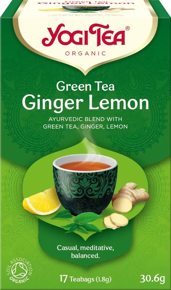 Levně Yogi Tea Čaj Green Tea Ginger Lemon Bio17X1,8G