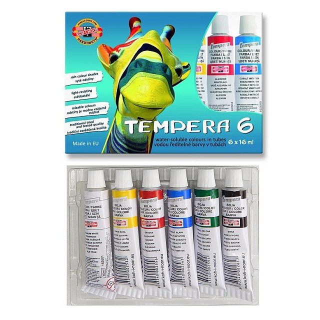 FARBY TEMPERY 162547 16ML 6 KOLOROWE 5129