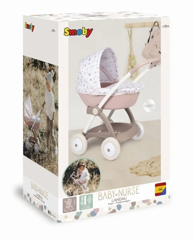 Smoby toys - 220317 - Baby Nurse Nursery Electronique + Poupon 