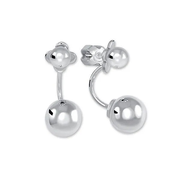 Stříbrné náušnice s kuličkou 2v1 431 001 02730 04