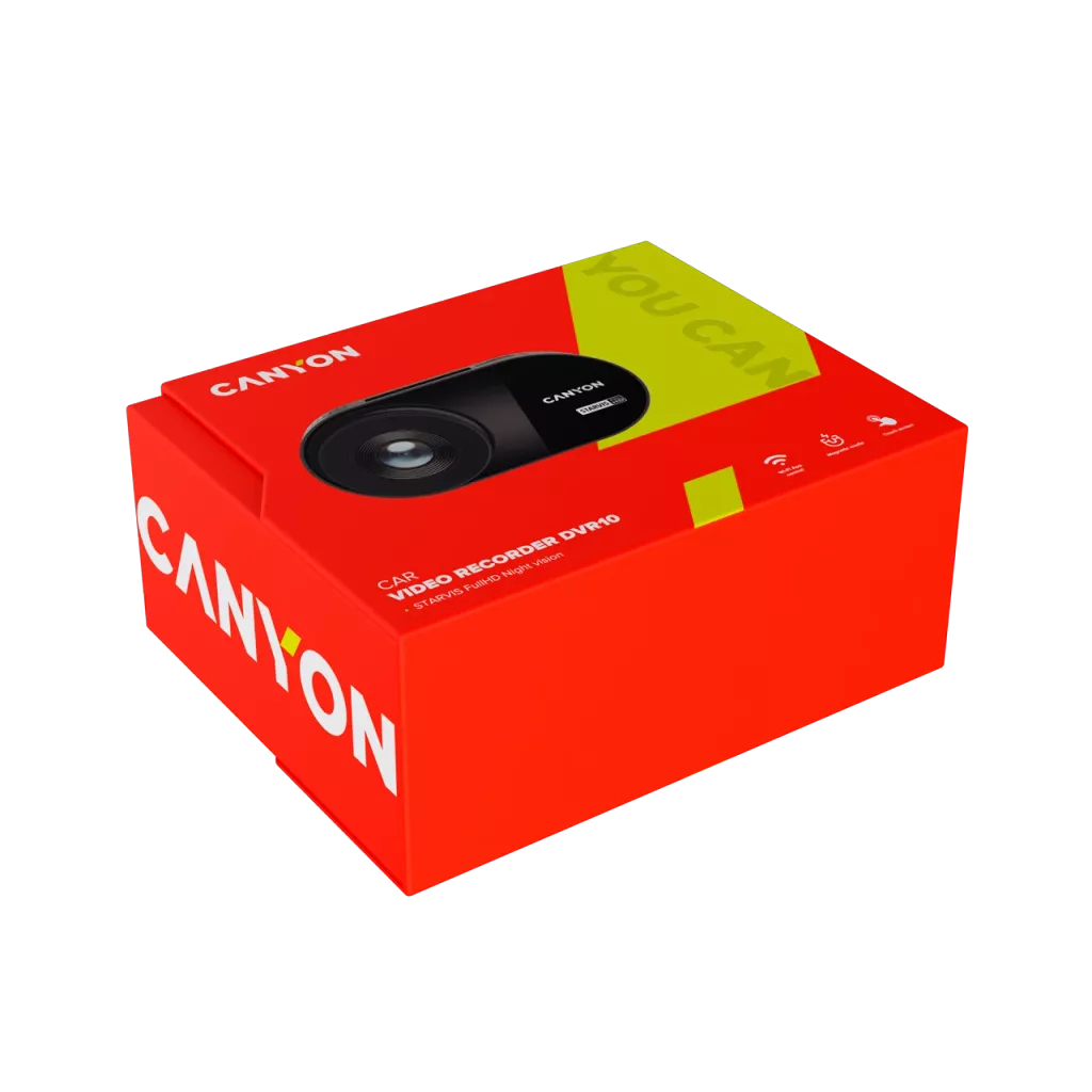CANYON Wideorejestrator DVR10 FullHD 1080p Wi-Fi Czarny — 12