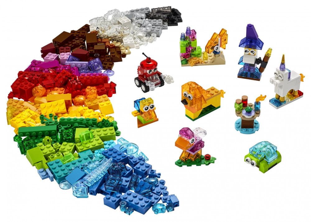 Lego Classic Kreativní Průhledné Stavebnice 11013