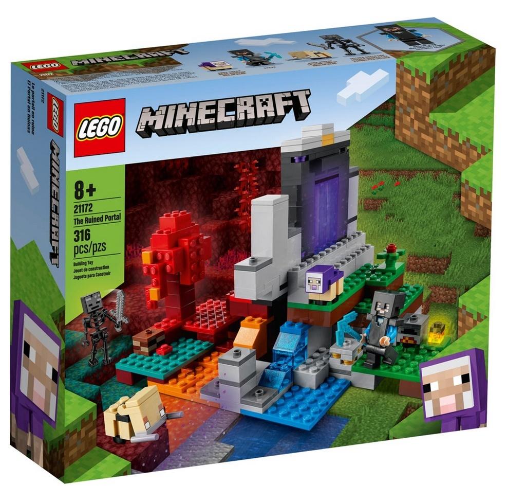 LEGO MINECRAFT ZNISZCZONY PORTAL KLOCKI PREZENT DLA DZIECKA FIGURKA Marka LEGO