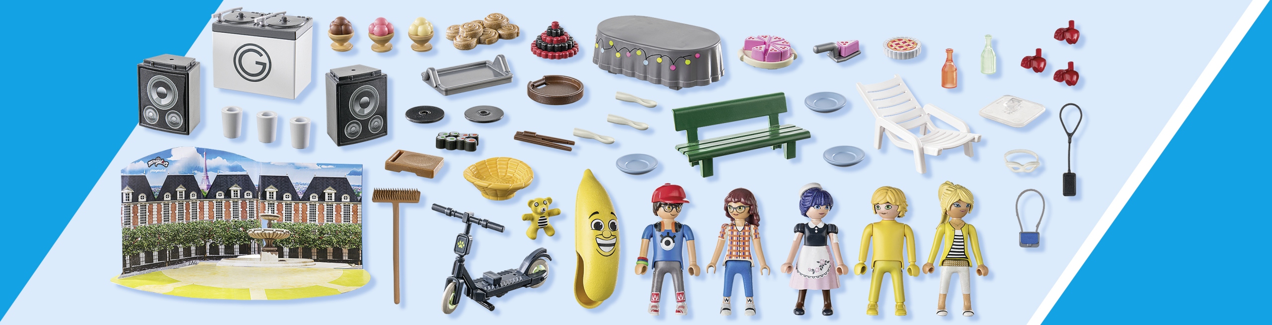 Адвент-календарь Playmobil Miraculous 71344 Пикник в Париже, 72 детали, от 4 лет — фото 4