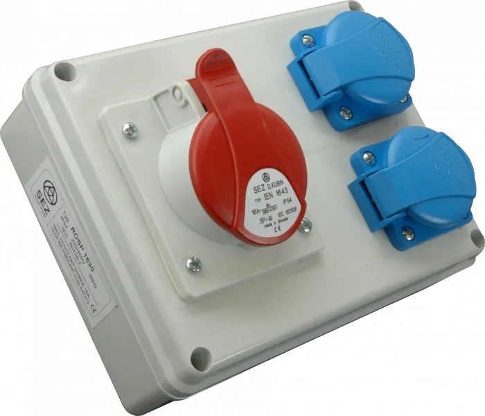 Stavební rozvaděč 1x16A 4P 2x230V TVM16 ROSP1630