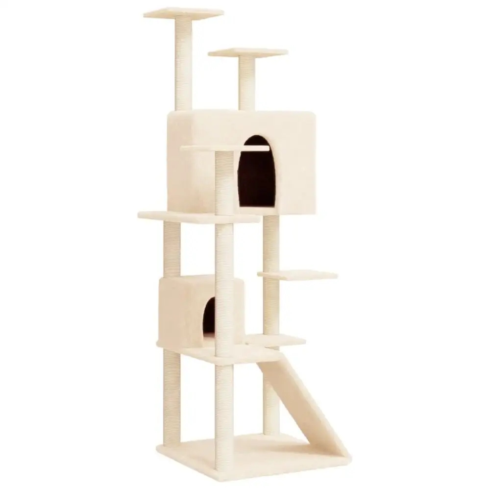Levně Škrabadlo vysoké, pelíšek, škrabací sloupek Kacpiland 101 160 cm