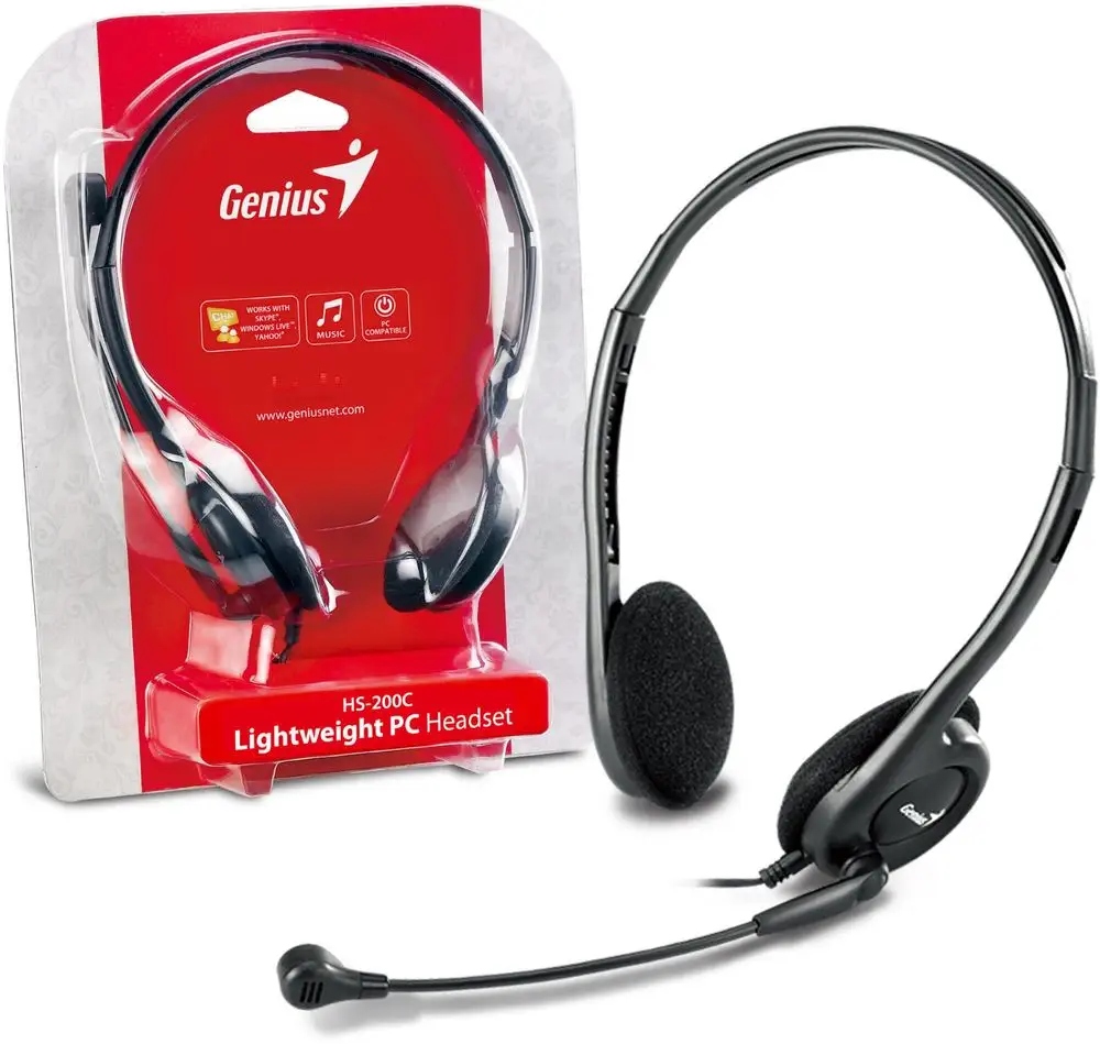 Słuchawki nauszne Genius HS-200C (z mikrofonem)