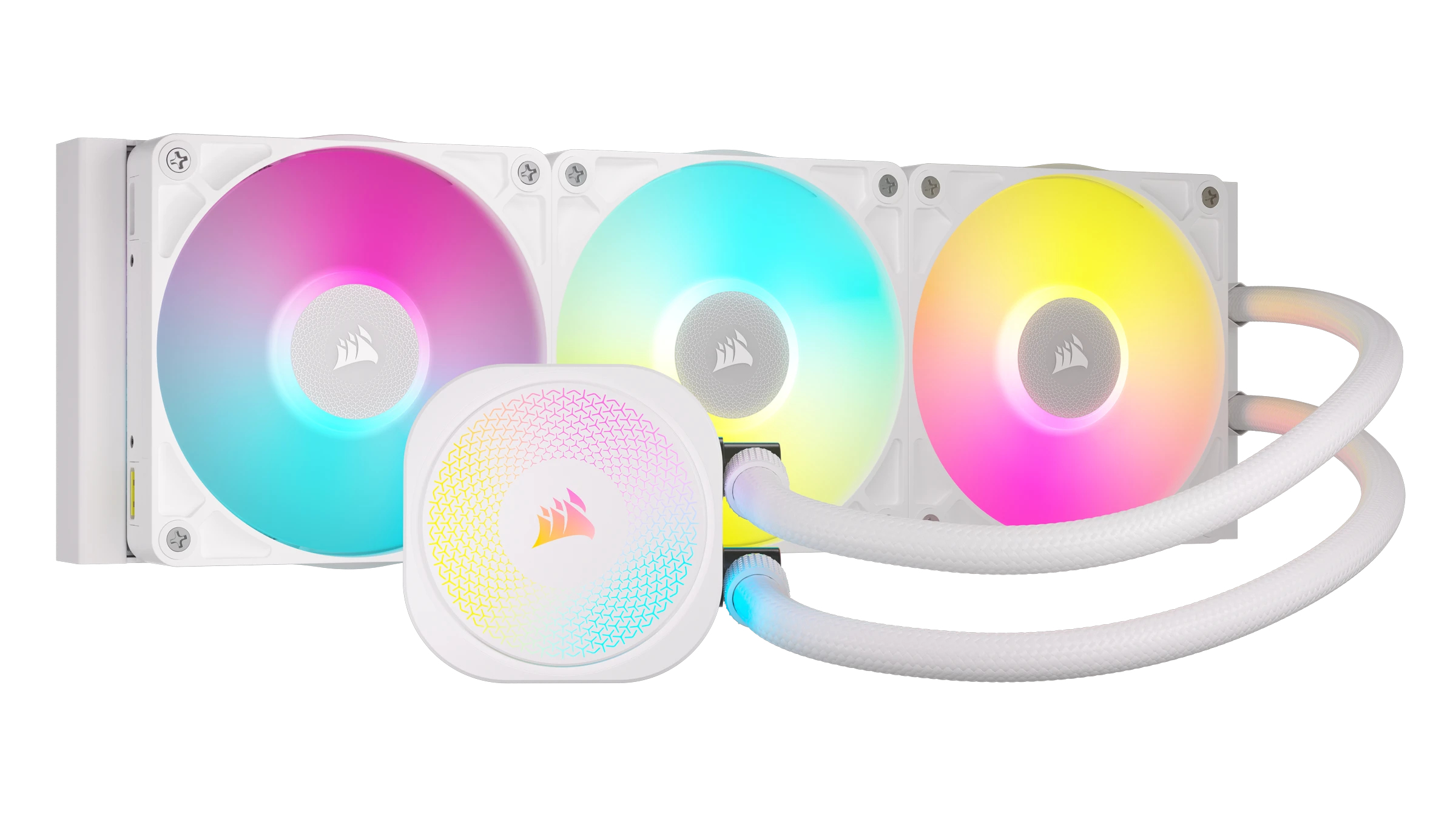 CORSAIR iCUE LINK TITAN 360 RX RGB White AIO, 360mm, Liquid CPU Cooler — 6