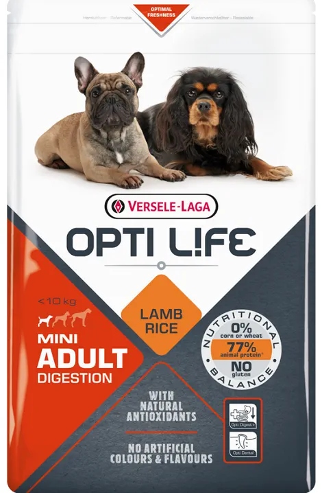 Opti Life Adult Digestion Mini jagnięcina 7,5kg
