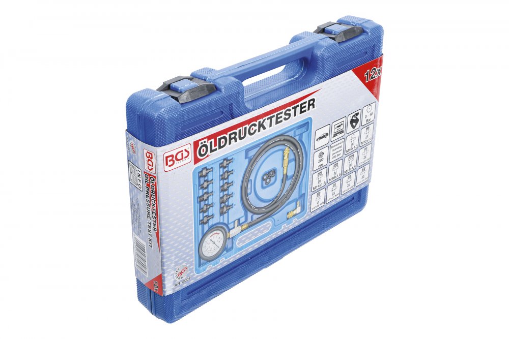 Merač tlaku oleja motora, v kufríku Bgs 8007