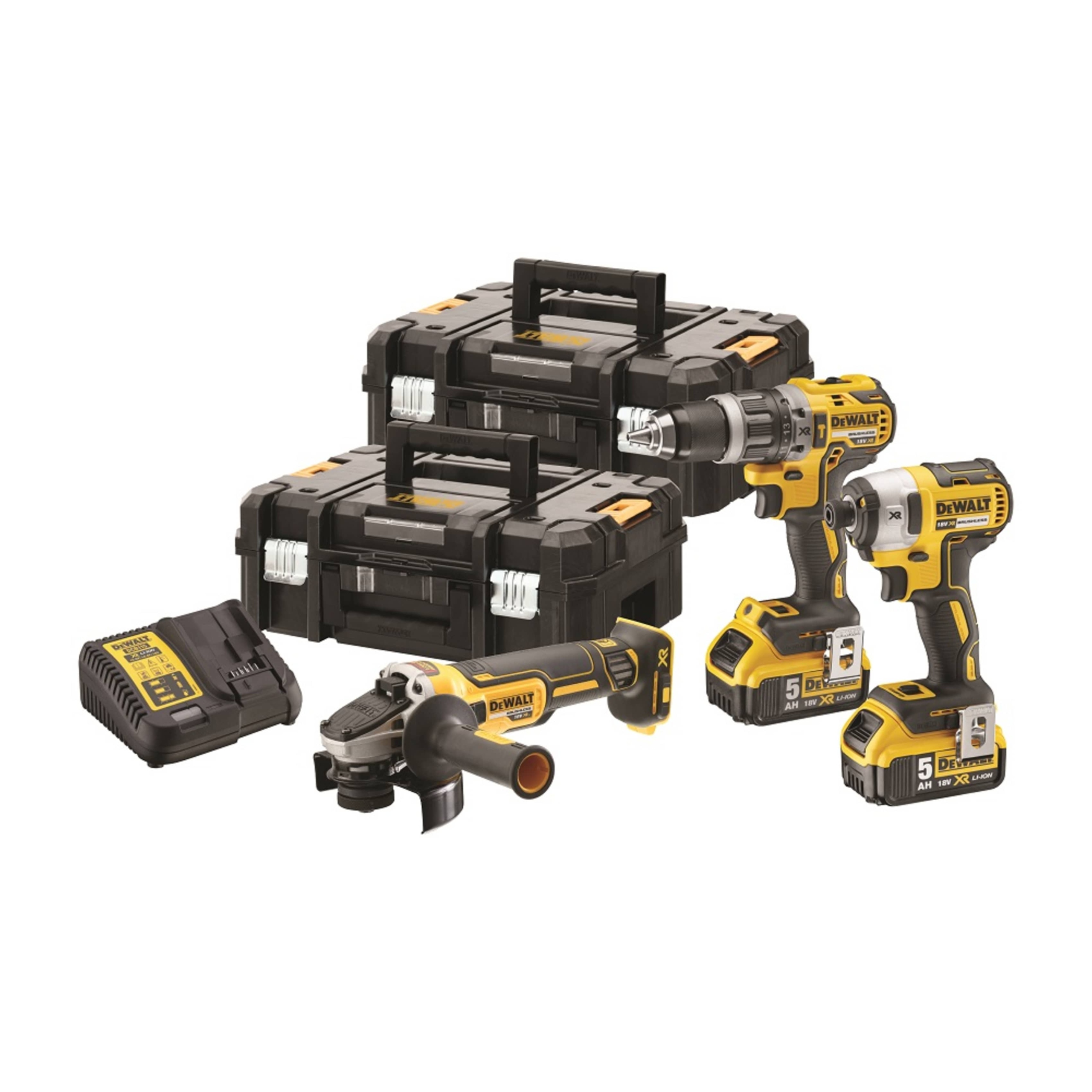 Zestaw Elektronarzędzi 18V DCD796 DCF887 DCG405 2X5.0AH Tstak X2 Dewalt