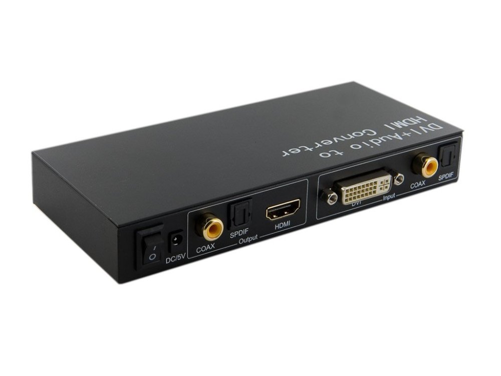 Konwerter 4World HDMI DVI + Optical Audio + Coaxial Audio to HDMI