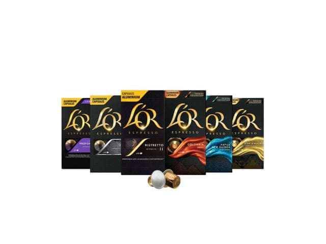 Levně L'Or Pack 60ks Colombia, Papua, Lungo Profondo, Guatemala, Onyx,