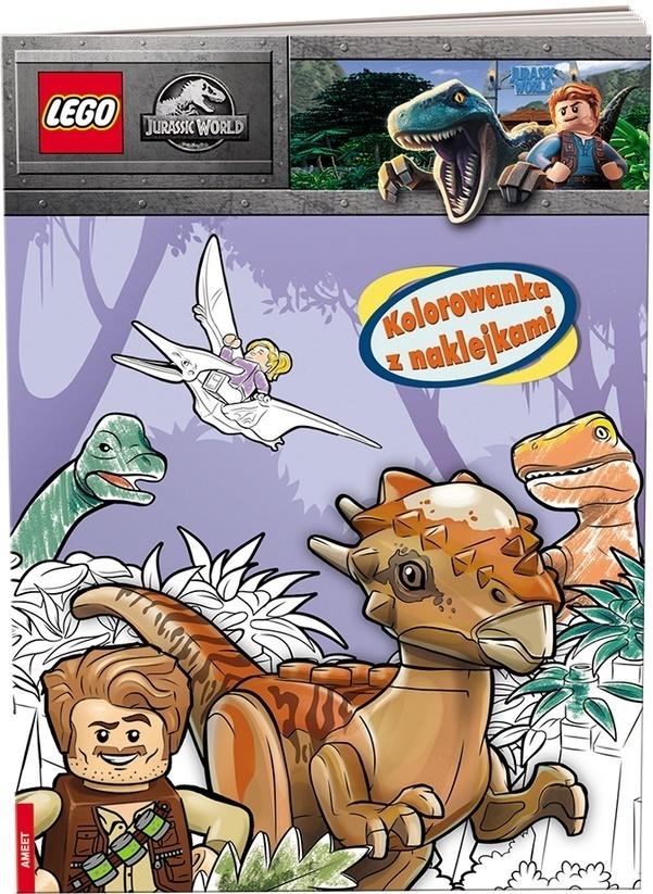 

Lego(r) Jurassic World. Kolorowanka z naklejkami