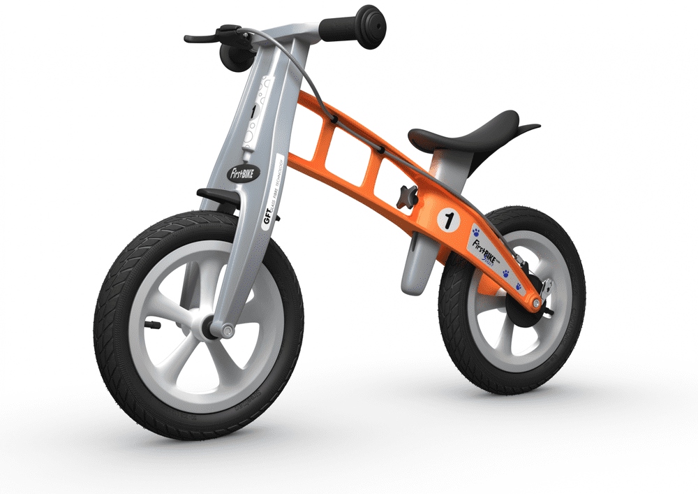 FirstBIKE dětské odrážedlo Street Orange s brzdou, od 22 měsíců