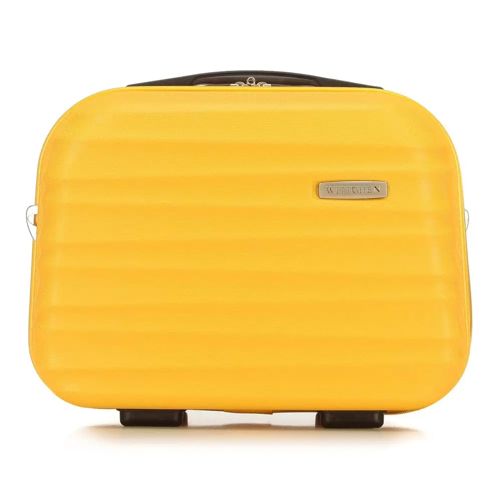 Żółta kosmetyczka podróżna Wittchen kuferek Abs