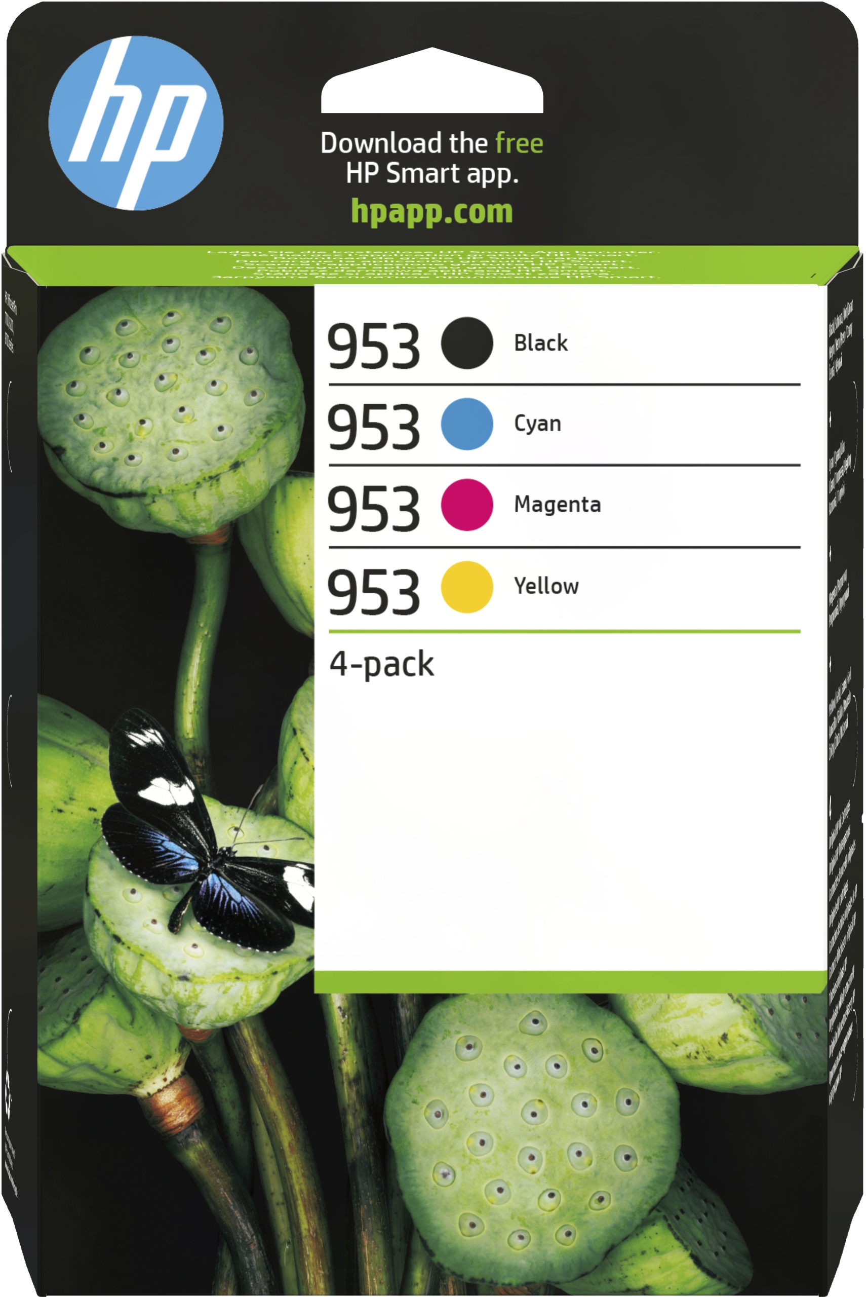 Tusze Hp 953 6ZC69AE zestaw 4 oryginalnych wkładów Cmyk 4-pack