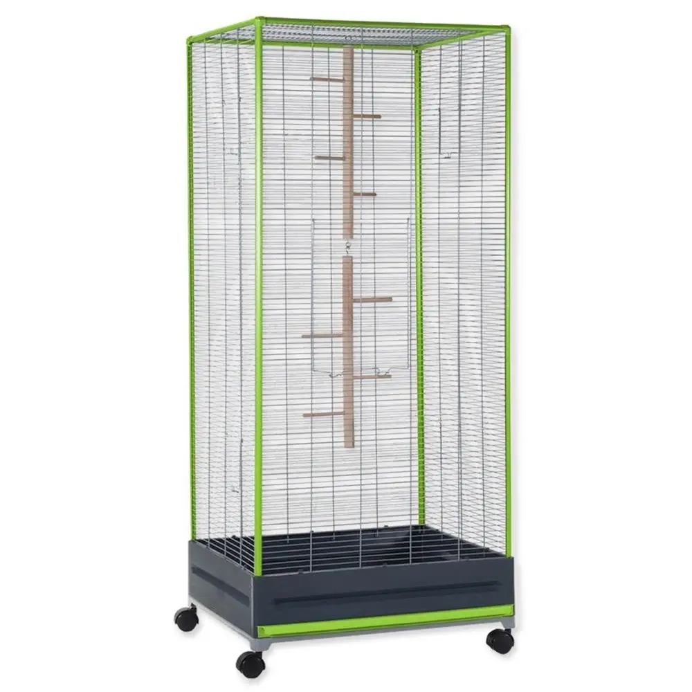 Levně Malí Zvířata Kamil šedo-zelená klec pro veverku