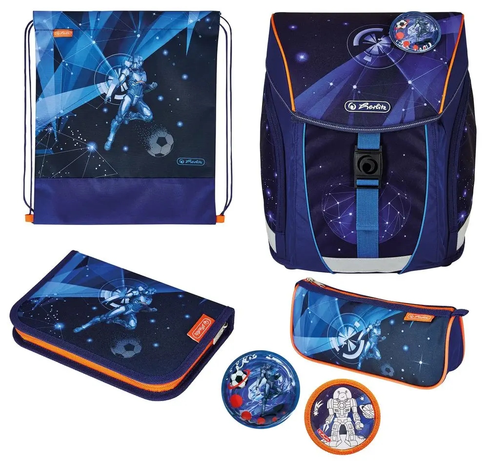 Zestaw tornister FiloLight Plus Galaxy Gam herlitz Pojemność 16 l