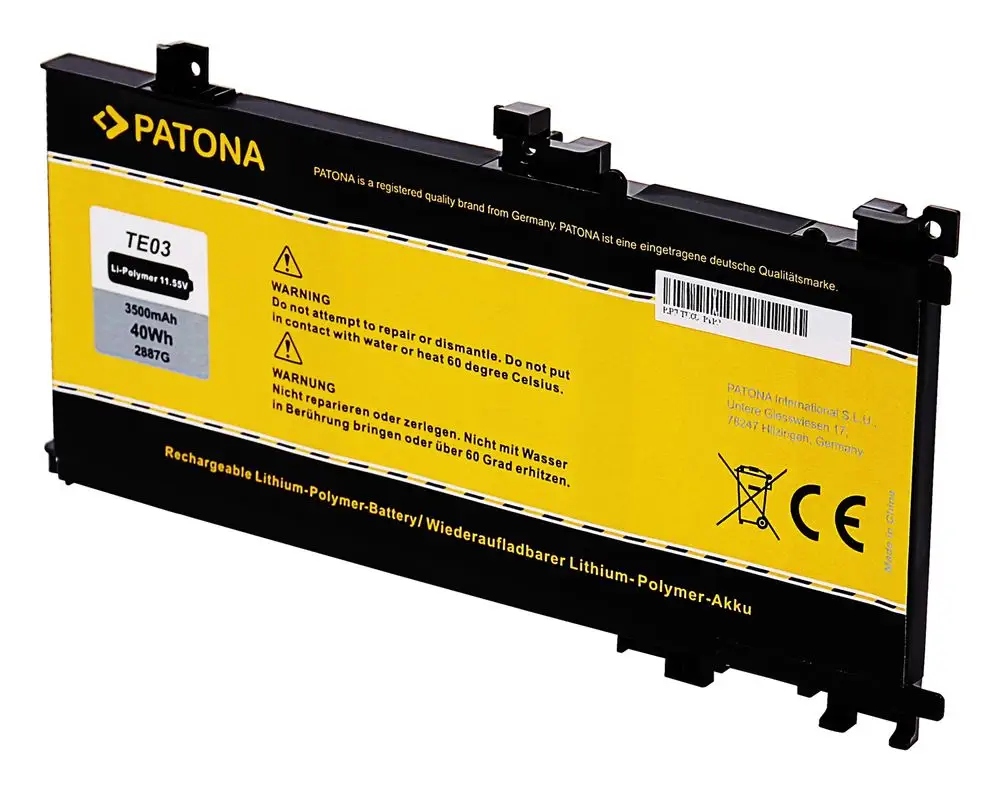 Batéria Patona Hp omen 15 3500mAh Li Pol 11,55V TE03XL