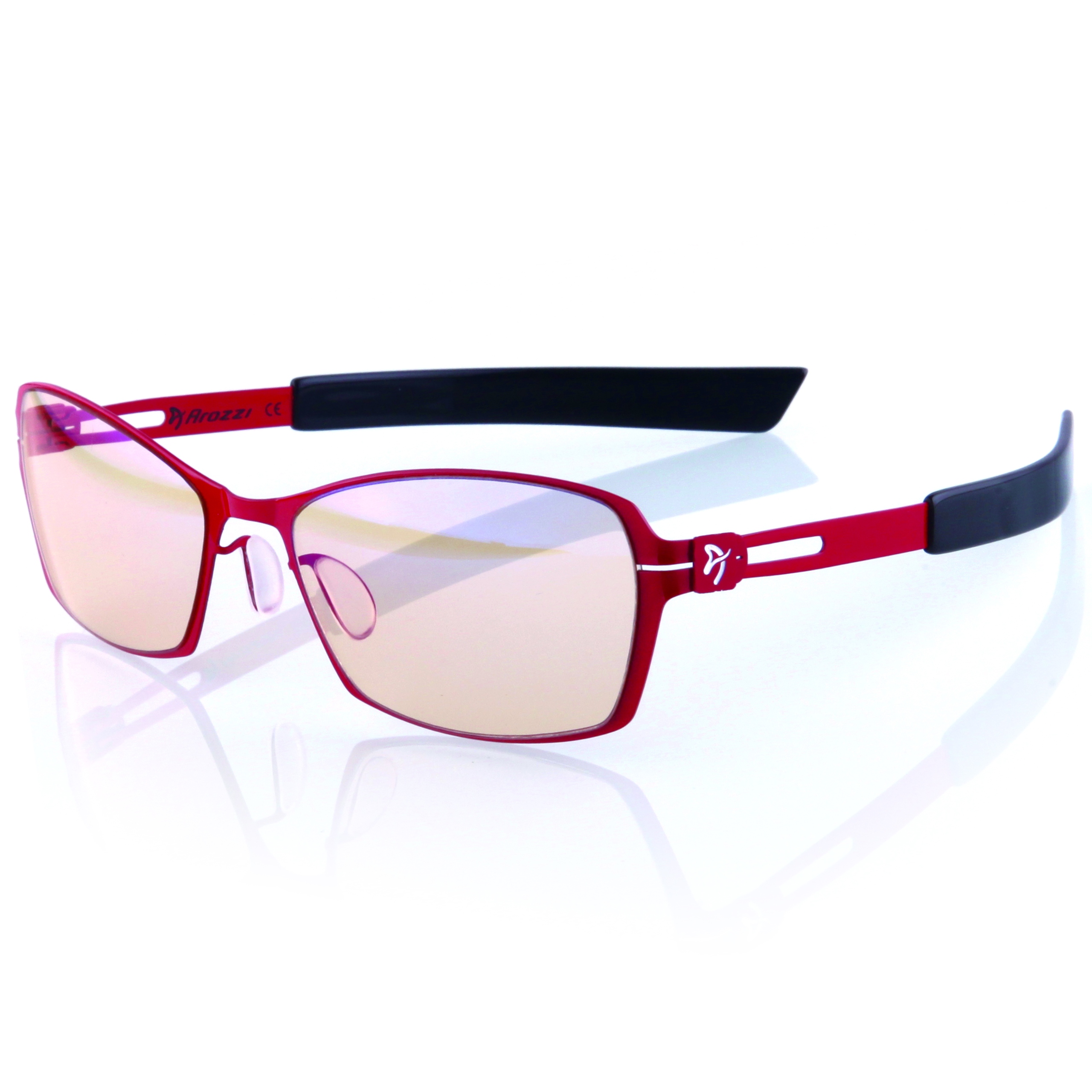 Arozzi herní brýle Visione VX-500 Red/ červenočerné obroučky/ jantarová skl