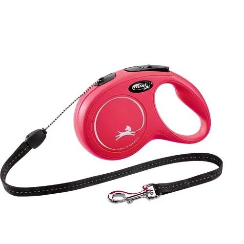 Levně Flexi New Classic Vodítko pro psa Linka S Červená 8 metrů