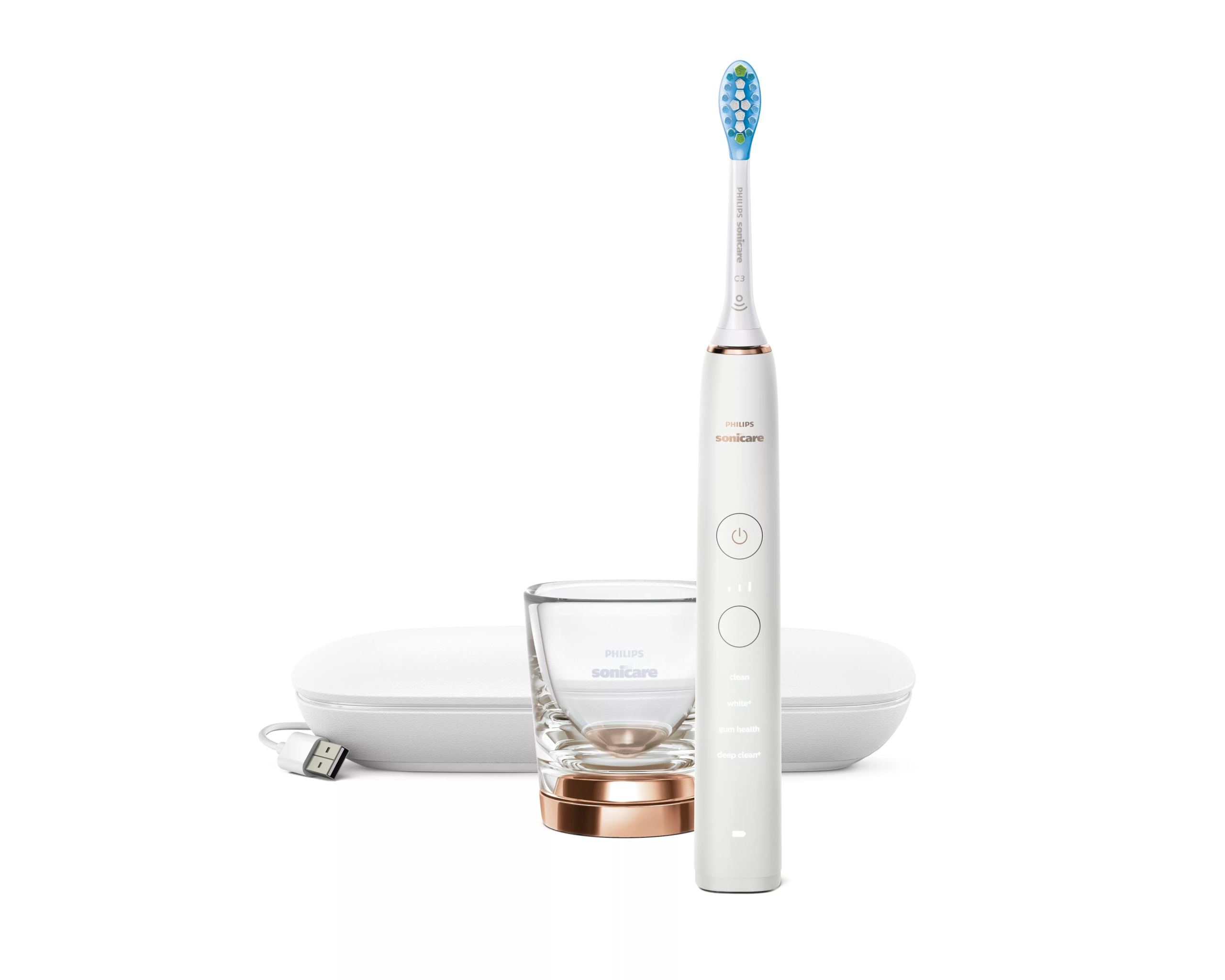 Szczoteczka soniczna Philips Sonicare Diamond Clean 9000 różowe złoto