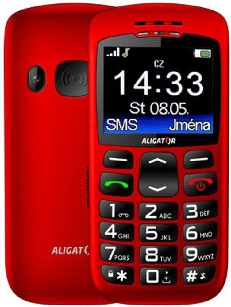 Aligator A670 Senior červený stol.nab. a670r