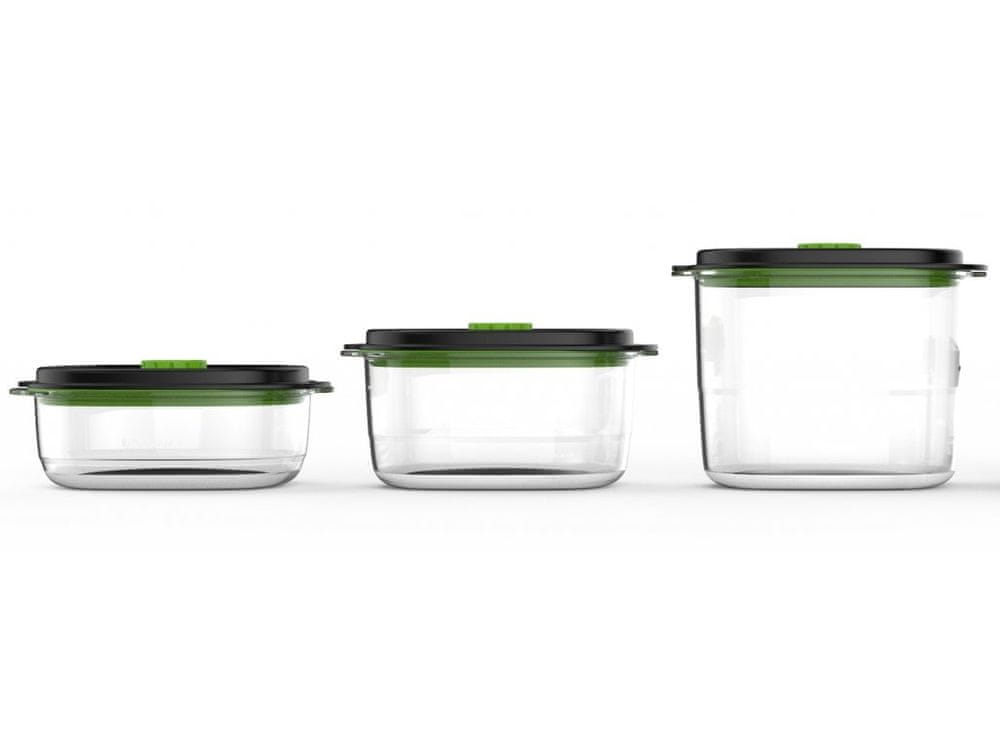 Sada dóz New Fresh vaku. FoodSaver 0,7+1,2+1,8 l